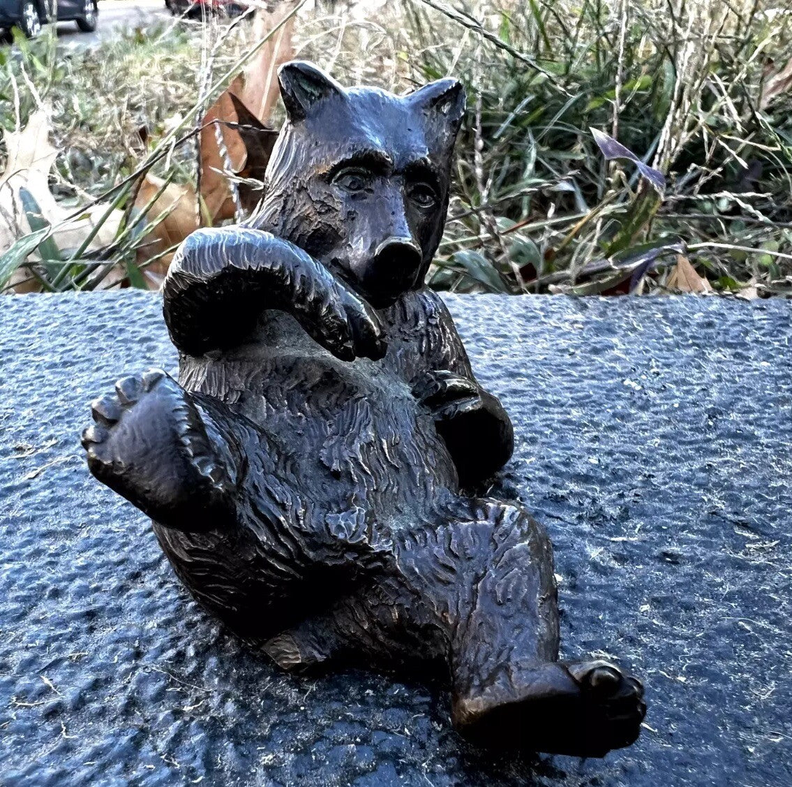 Awesome Austrian Vienna Style Bronze Paperweight of Playful Bear11