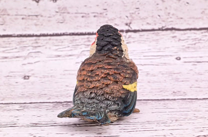 Majestic Antique Austrian Vienna Cold Painted Bronze Figure of Golden Finch3