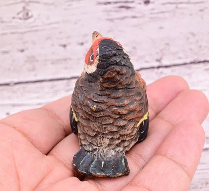 Super Cute Antique Austrian Vienna Cold Painted Bronze Figure of Goldfinch7