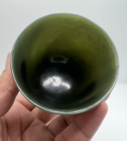 Very Rare & Genuine Chinese Antique 18th C. Qianlong Jade Cup Mark & Period4