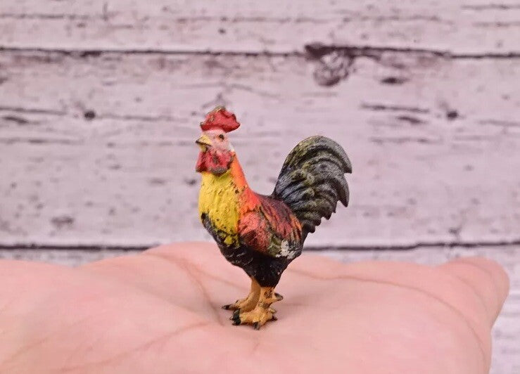 Stunning Antique Austrian Vienna Cold Painted Bronze of Little Rooster0