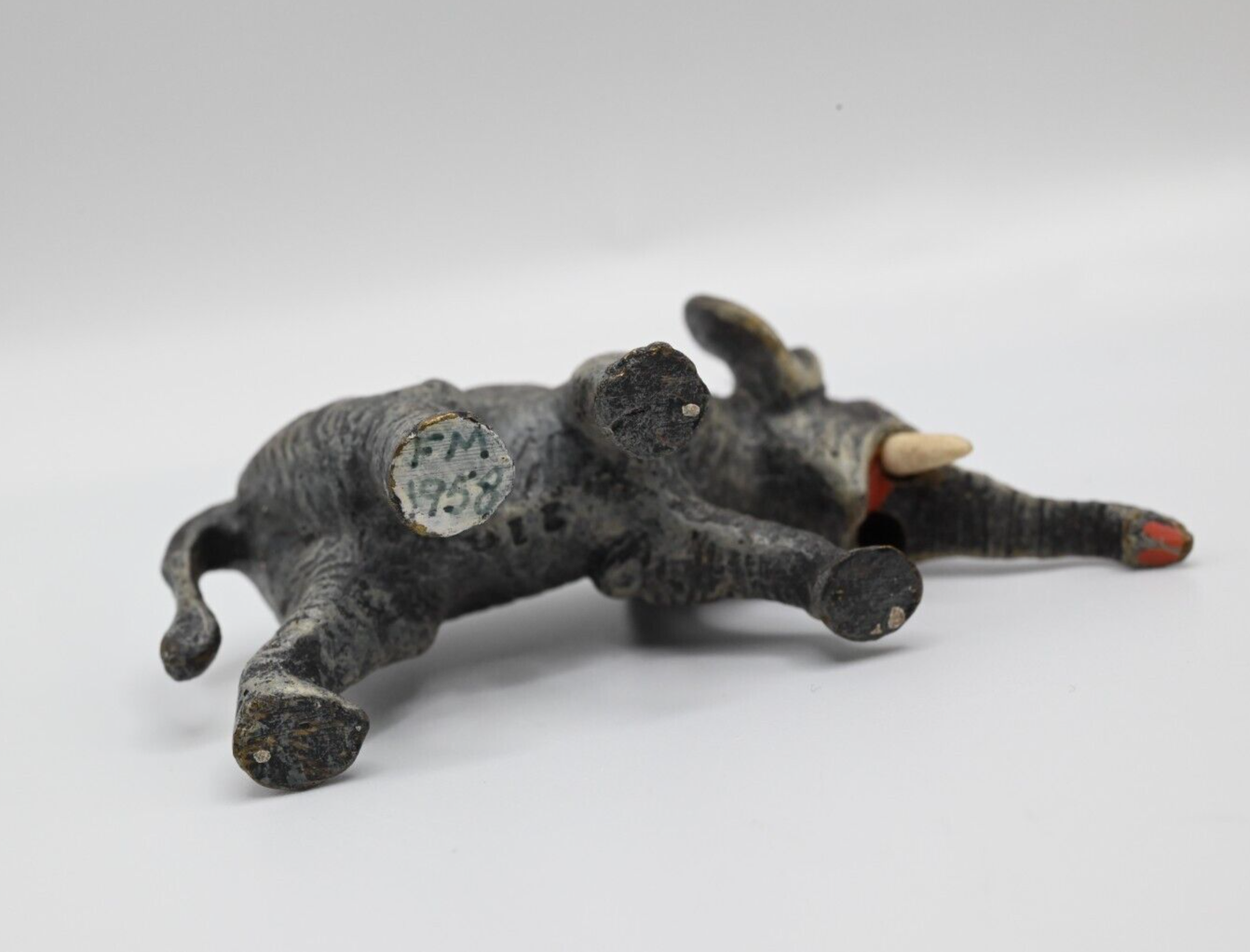 Gorgeous Antique Austrian Vienna Cold Painted Bronze Figure of Elephant7