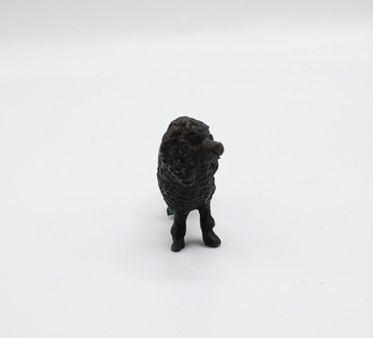 Original Antique Austrian Vienna Cold Painted Bronze Figure of Black Poodle1