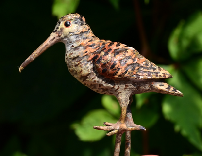 Beautiful Antique Austrian Vienna Cold Painted Bronze Figure of Woodcock1