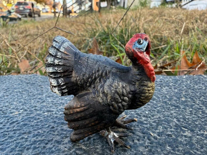 Awesome Antique Austrian Vienna Cold Painted Bronze Figure of Wild Turkey4
