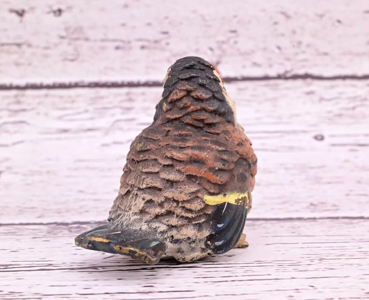 Super Cute Antique Austrian Vienna Cold Painted Bronze Figure of Goldfinch4