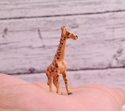 Cute Antique Austrian Vienna Cold Painted Bronze Figure of Small Giraffe1