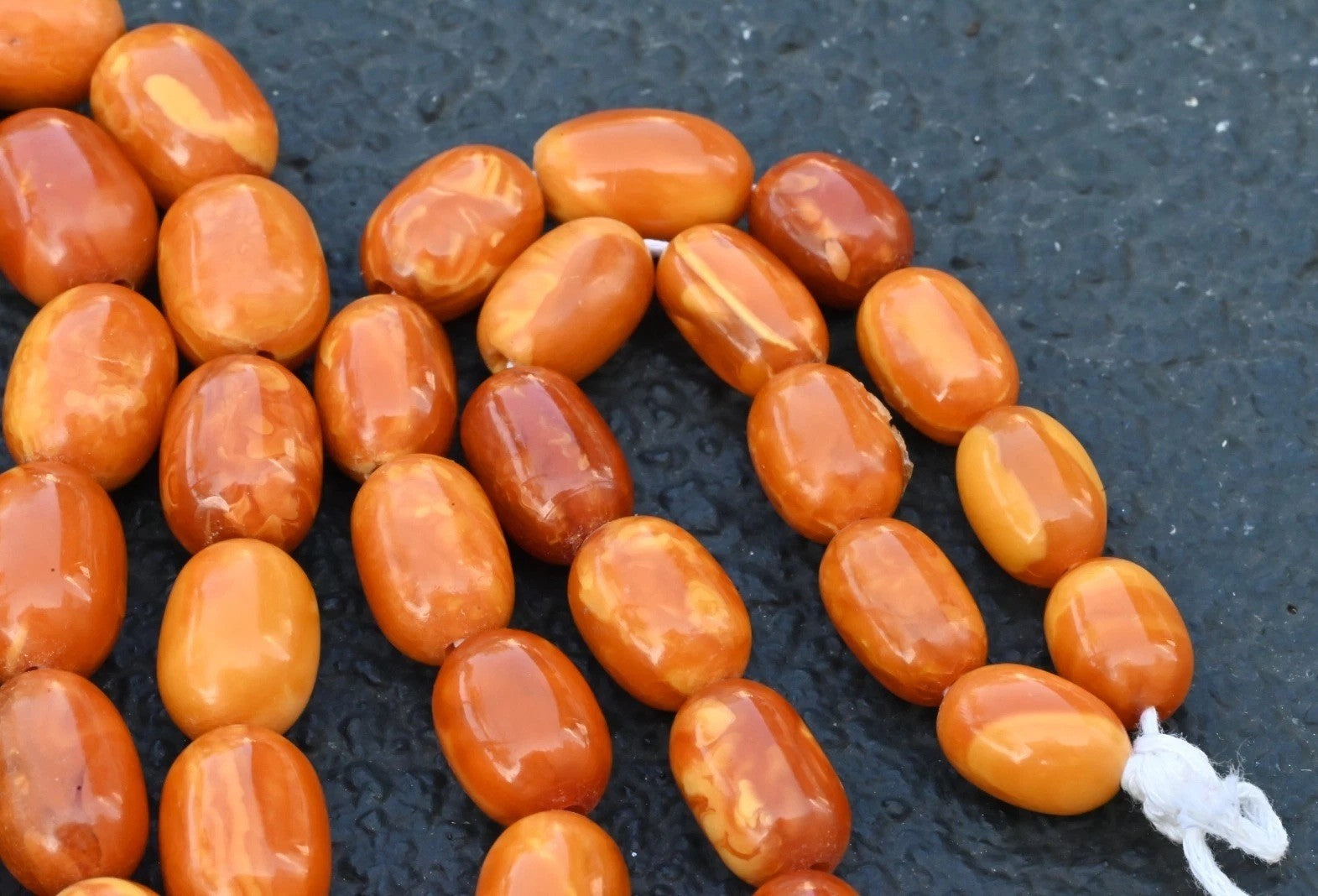 Genuine Marbled Natural Baltic Butterscotch Amber Beaded Necklace8