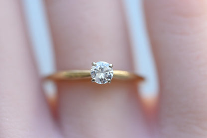 Gorgeous 14K Yellow Gold .25 ct Diamond Solitaire Ring3