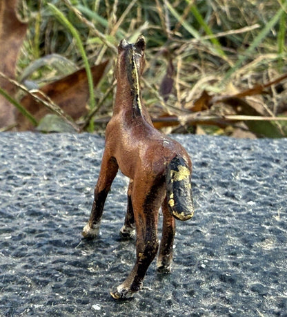 Antique Austrian Vienna Cold Painted Bronze Figure of Young Horse4