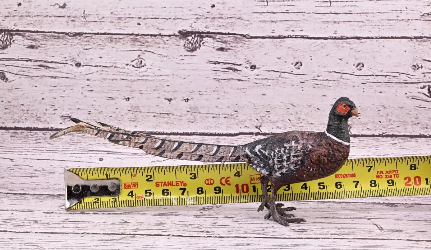 Antique Austrian Vienna Cold Painted Bronze Figure of Large Pheasant Bird11