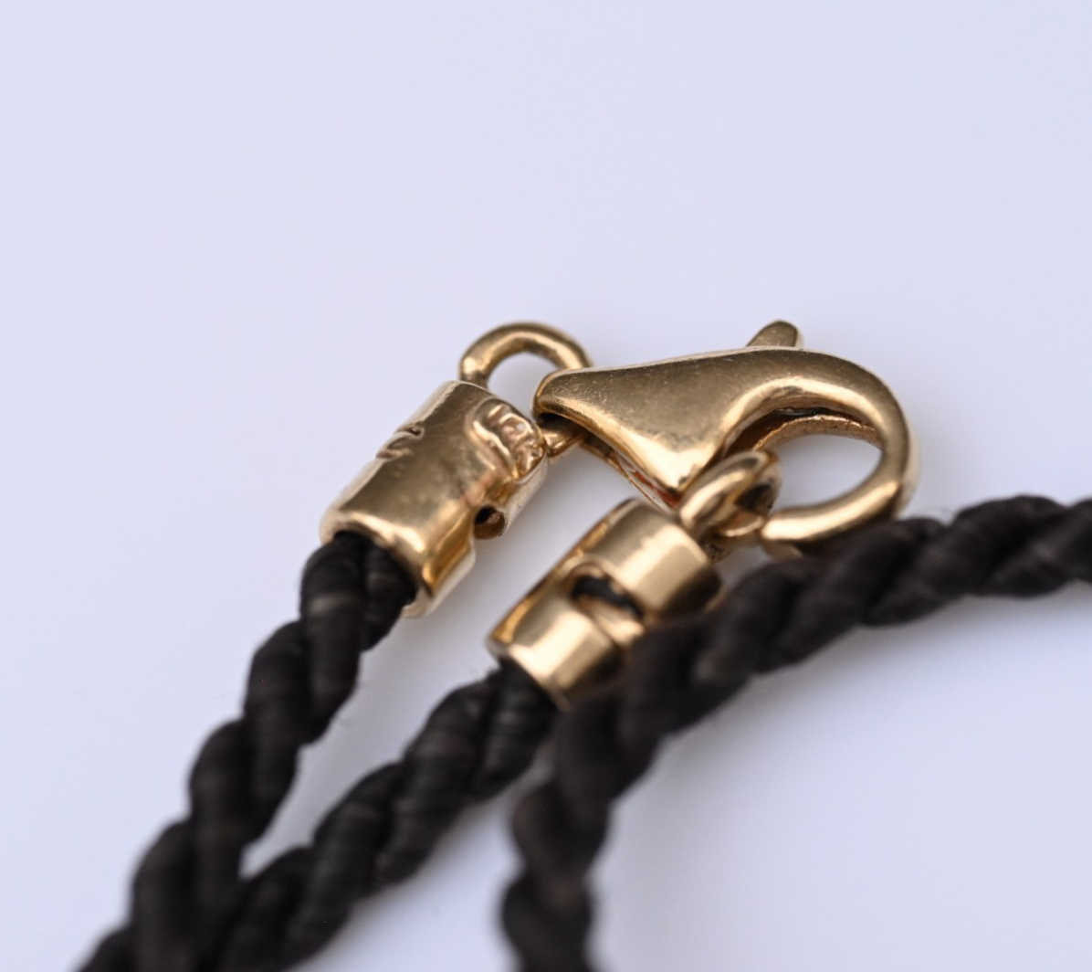 Antique Woven Hair Mourning Necklace Black Onyx & Pearl Pendant 14K Yellow Gold5