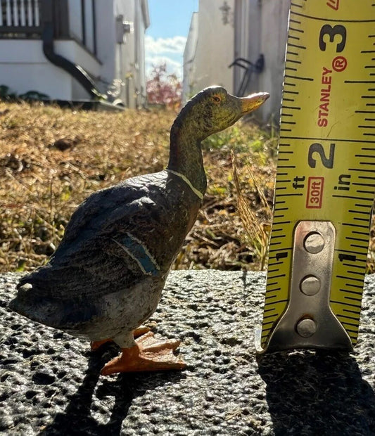 Detailed Antique Austrian Vienna Cold Painted Bronze Figure of Mallard Duck1