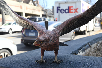 Large & Rare Antique Austrian Vienna Cold Painted Bronze Eagle by Franz Bergmann1