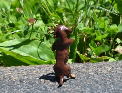 Original Vintage Austrian Vienna Cold Painted Bronze Dachshund Playing Clarinet3