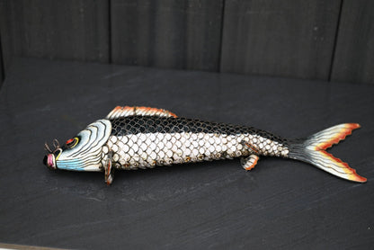 Amazing Life - Size Chinese Enameled Export Silver Articulated Koi Fish11