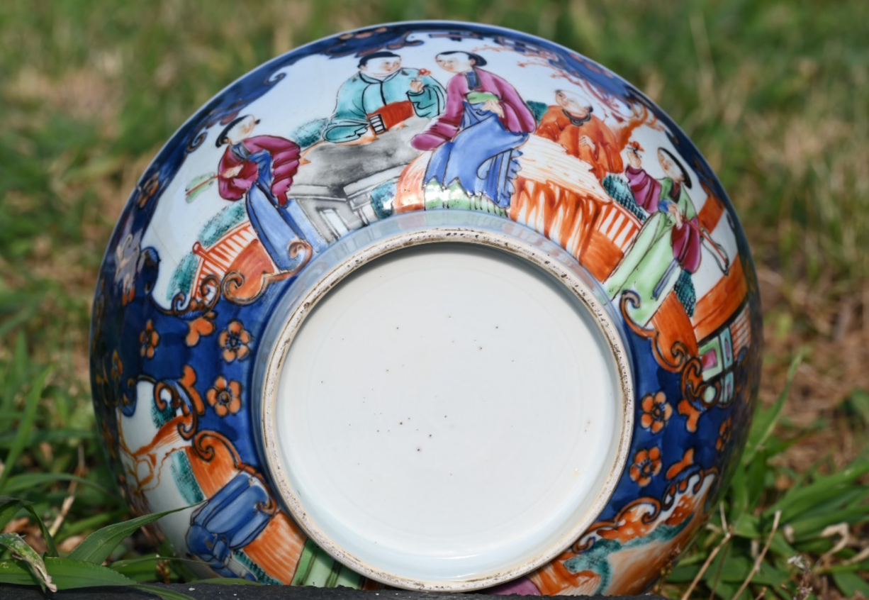 Genuine Chinese Antique Early Qing Dynasty Hand Painted Export Porcelain Bowl10