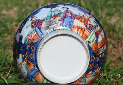 Genuine Chinese Antique Early Qing Dynasty Hand Painted Export Porcelain Bowl10