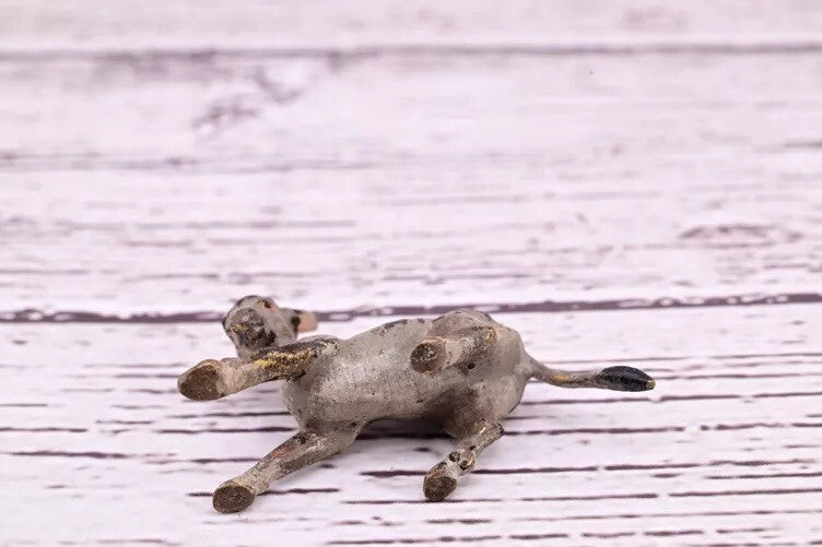 Amazing Antique Austrian Vienna Cold Painted Bronze Figure of Running Donkey11