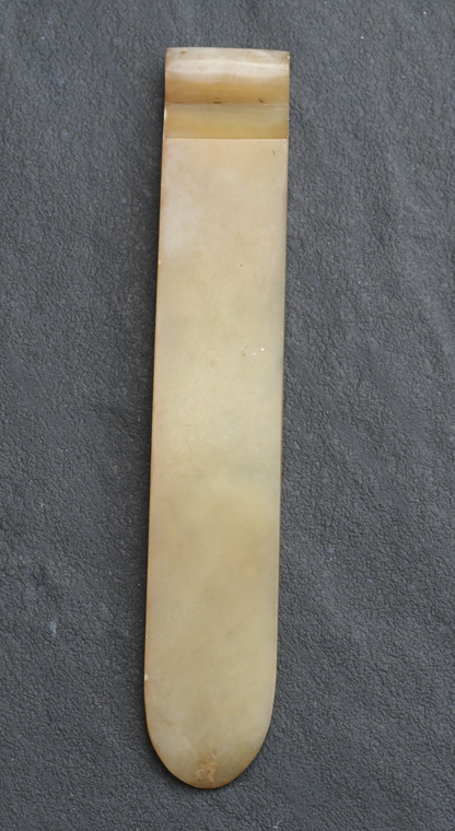 Chinese Antique Hand Carved Jade Precious Object Hairpin or Brushrest1