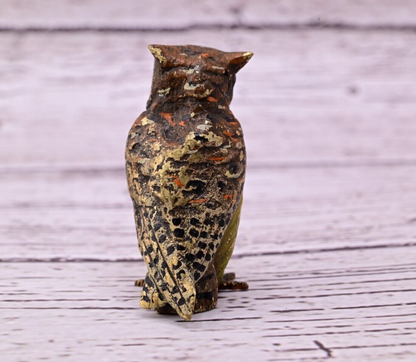 High Quality Antique Austrian Vienna Cold Painted Bronze Figure of Owl5