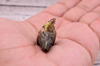 Antique Austrian Vienna Cold Painted Bronze Figure of Cute Small Chicken9