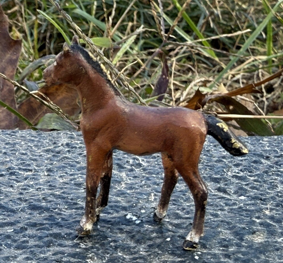 Antique Austrian Vienna Cold Painted Bronze Figure of Young Horse5