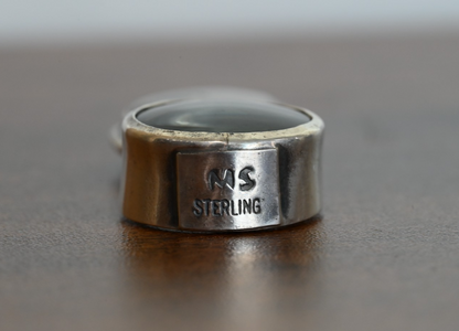Sterling Silver Southwest Jewelers Loupe W/ Agate Cabochon Gem3