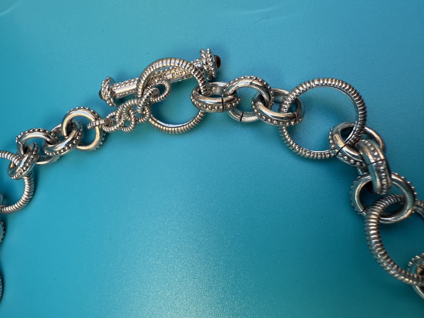 Gorgeous Vintage Chunky Cable Link Necklace Sterling Silver by Judith Ripka 2