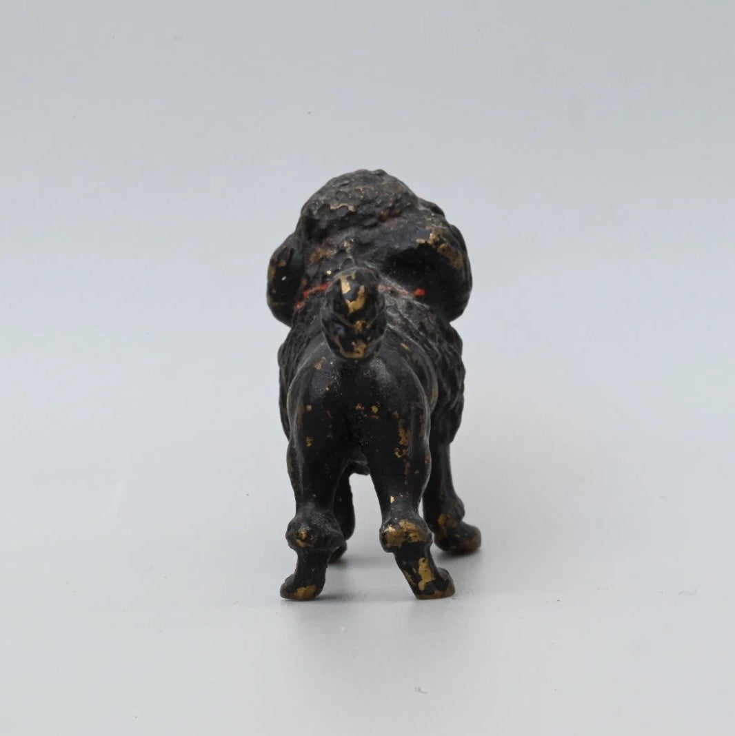 Gorgeous Antique Austrian Vienna Cold Painted Bronze Figure of Black Poodle Dog5