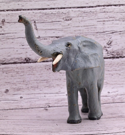 Nicely Detailed Antique Austrian Vienna Cold Painted Bronze Figure of Elephant6