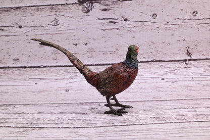 Stunning Antique Austrian Vienna Cold Painted Bronze of Ring Neck Pheasant7