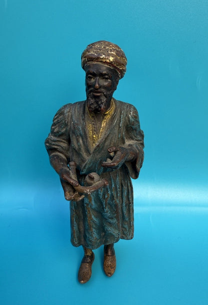 Antique Franz Bergman Austrian Vienna Cold Painted Bronze Figure of Bedouin Arab5