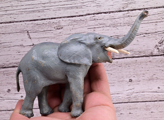 Nicely Detailed Antique Austrian Vienna Cold Painted Bronze Figure of Elephant0