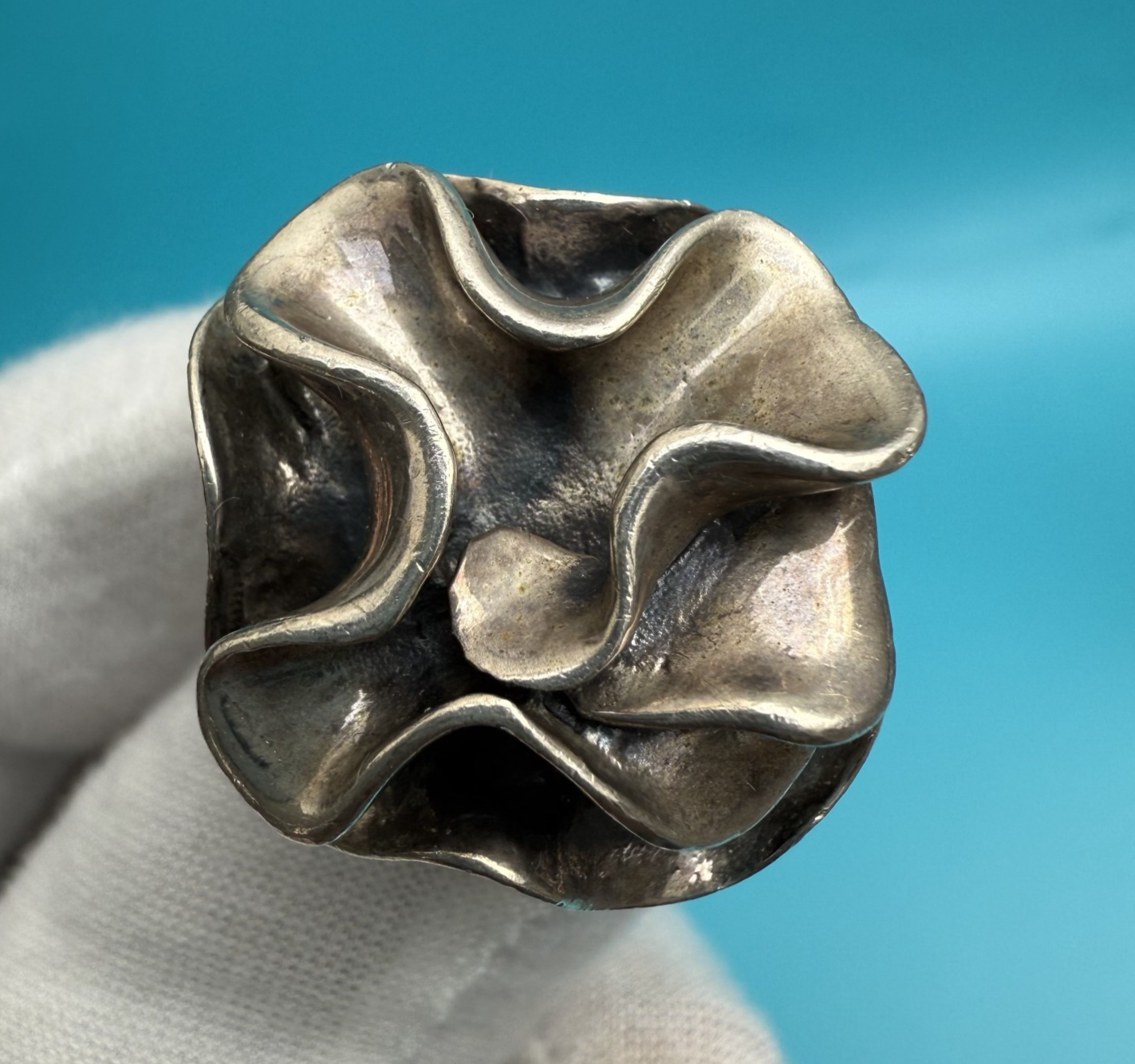 Silpada Sterling Silver "Blooming Flower" or "Modern Flower" Ring0