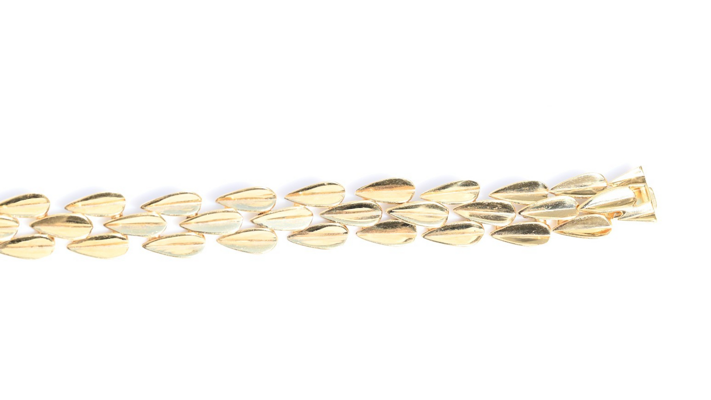 Hard to Find Designer Robert Lee Morris 18K Yellow Gold Dart Motif Bracelet6