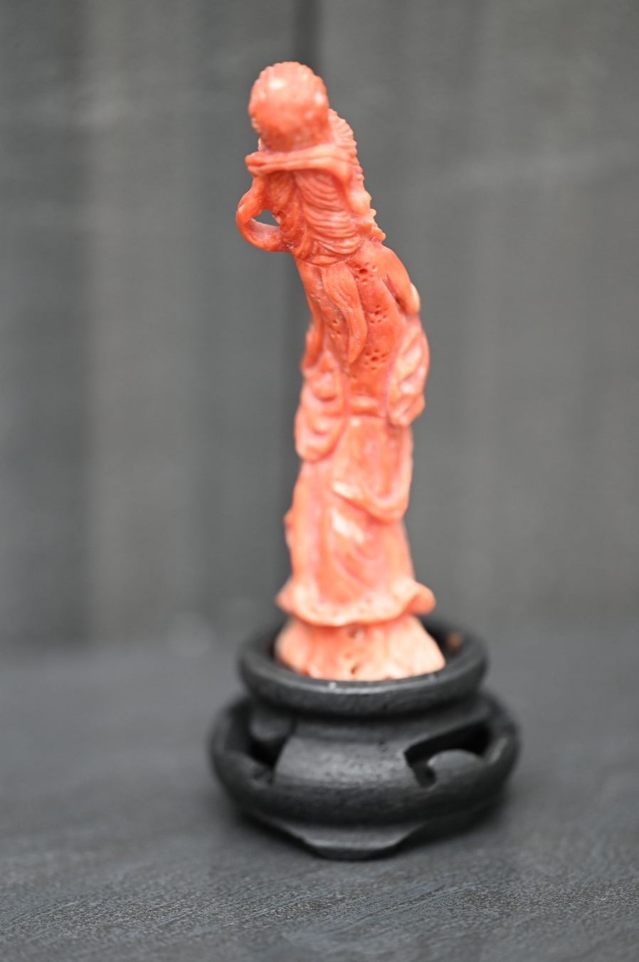 Gorgeous Antique 1900s Natural Carved Coral of Beautiful Woman3