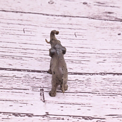 Original Tiny Antique Austrian Vienna Cold Painted Bronze of Elephant6