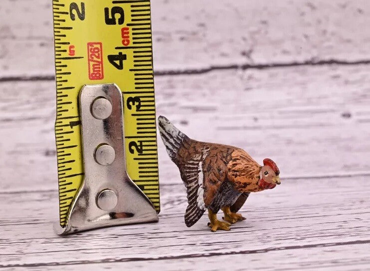 Unusual Antique Austrian Vienna Cold Painted Bronze Figure of Miniature Hen5