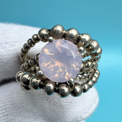 Amazing MICHAEL DAWKINS Sterling Silver & Lavender Moonstone Ring0