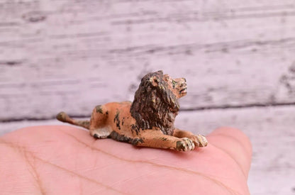 Early Antique Austrian Vienna Bronze Figure of Sitting Lion8