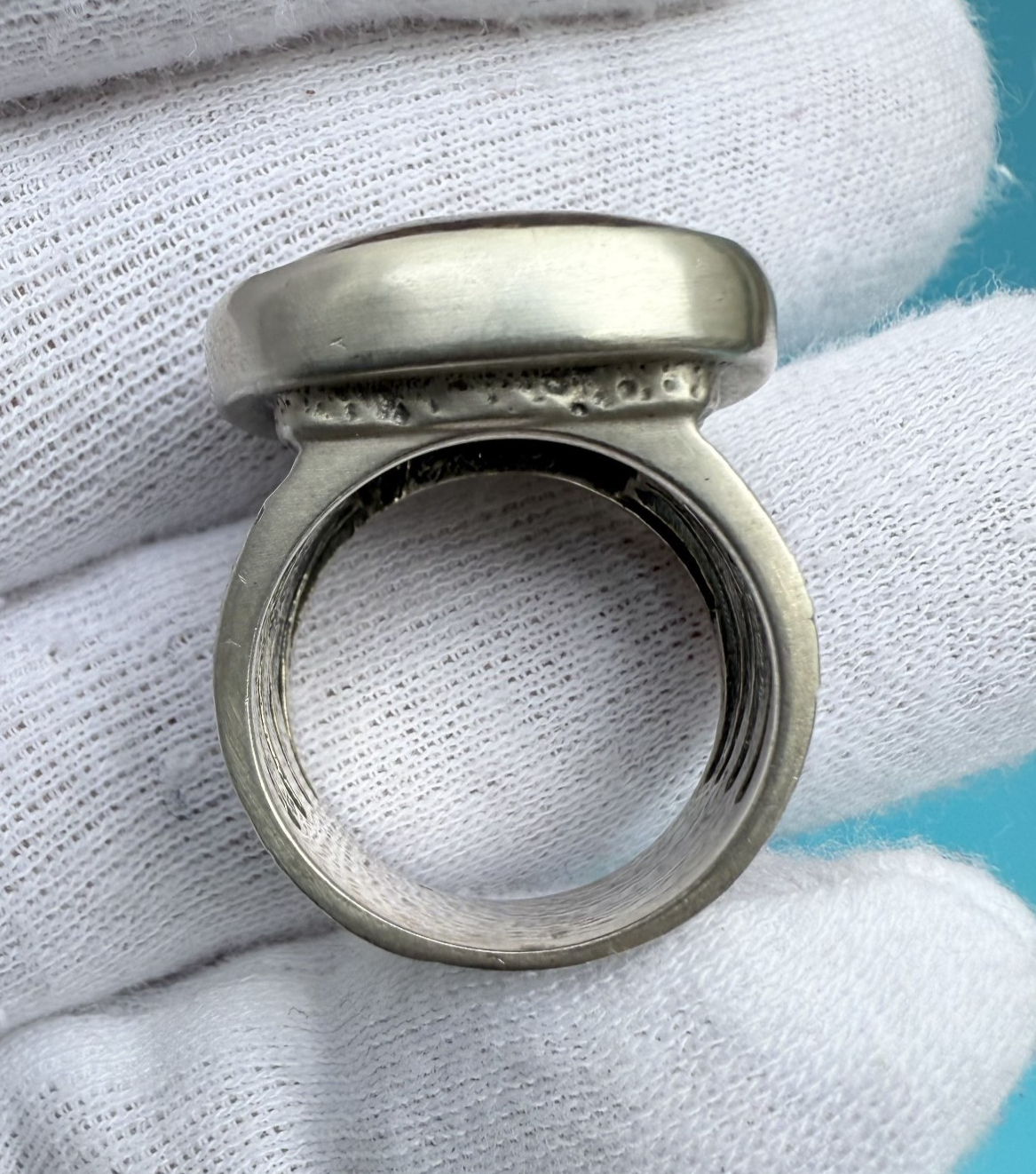 Retired Silpada Sterling Silver Bronzite Ring with Brown Earth Stone5