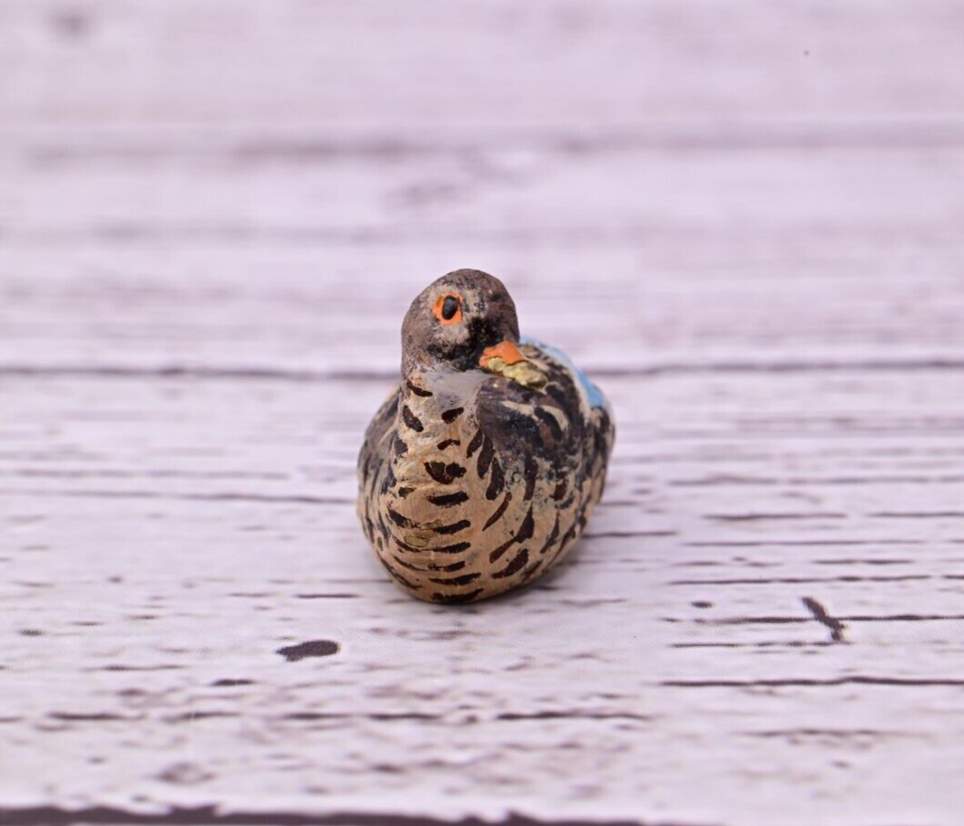 Cute Antique Austrian Vienna Cold Painted Bronze Figure of Sitting Mallard Duck4