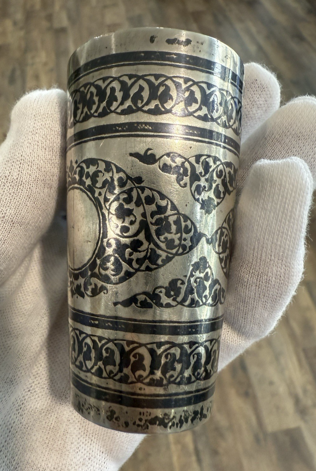 Antique or Vintage European Silver Niello Cup or Beaker with Early Hallmarks5