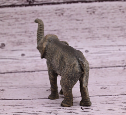 Detailed Old Antique Austrian Vienna Cold Painted Bronze Figure of Elephant5