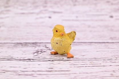 Cute Tiny Antique Austrian Vienna Cold Painted Bronze Figure of Yellow Chick13