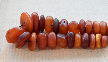 Large Antique Middle Eastern Baltic Butterscotch Amber Beaded Necklace 118 Gram14