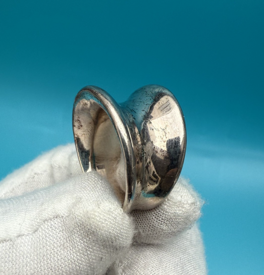 Sturdy Solid Sterling Silver Ring by Milor Italy0