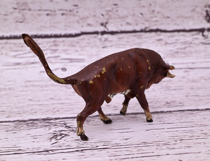 Beautiful Antique Austrian Vienna Cold Painted Bronze Figure of Fierce Bull5