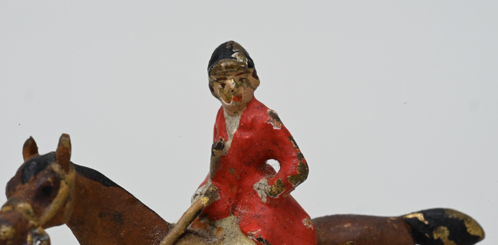 Miniature Antique Austrian Vienna Cold Painted Bronze Fox Hunt Figural Group7